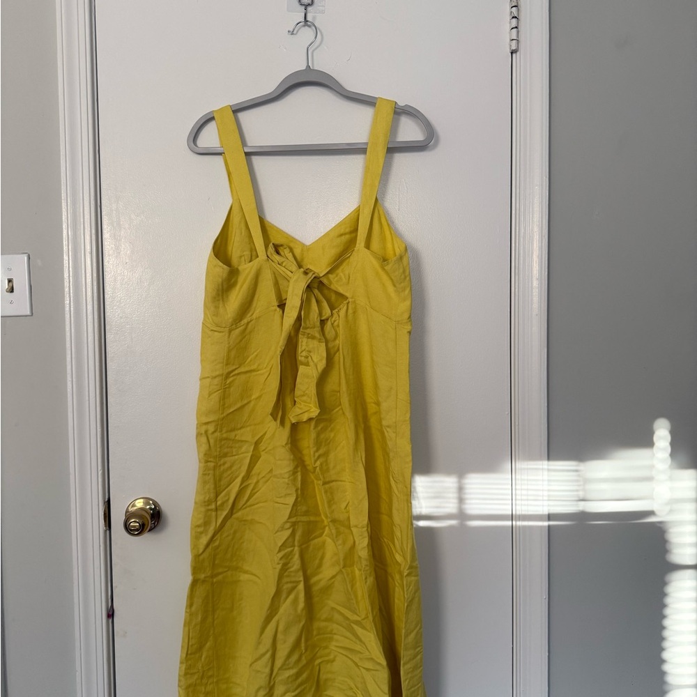 Massimo Dutti Yellow Midi Dress - Picture 8 of 8